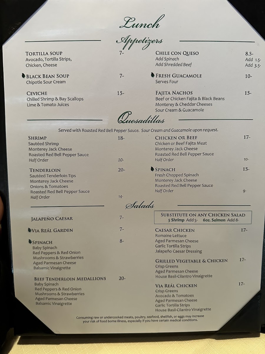 Menu Via Real Restaurant-10