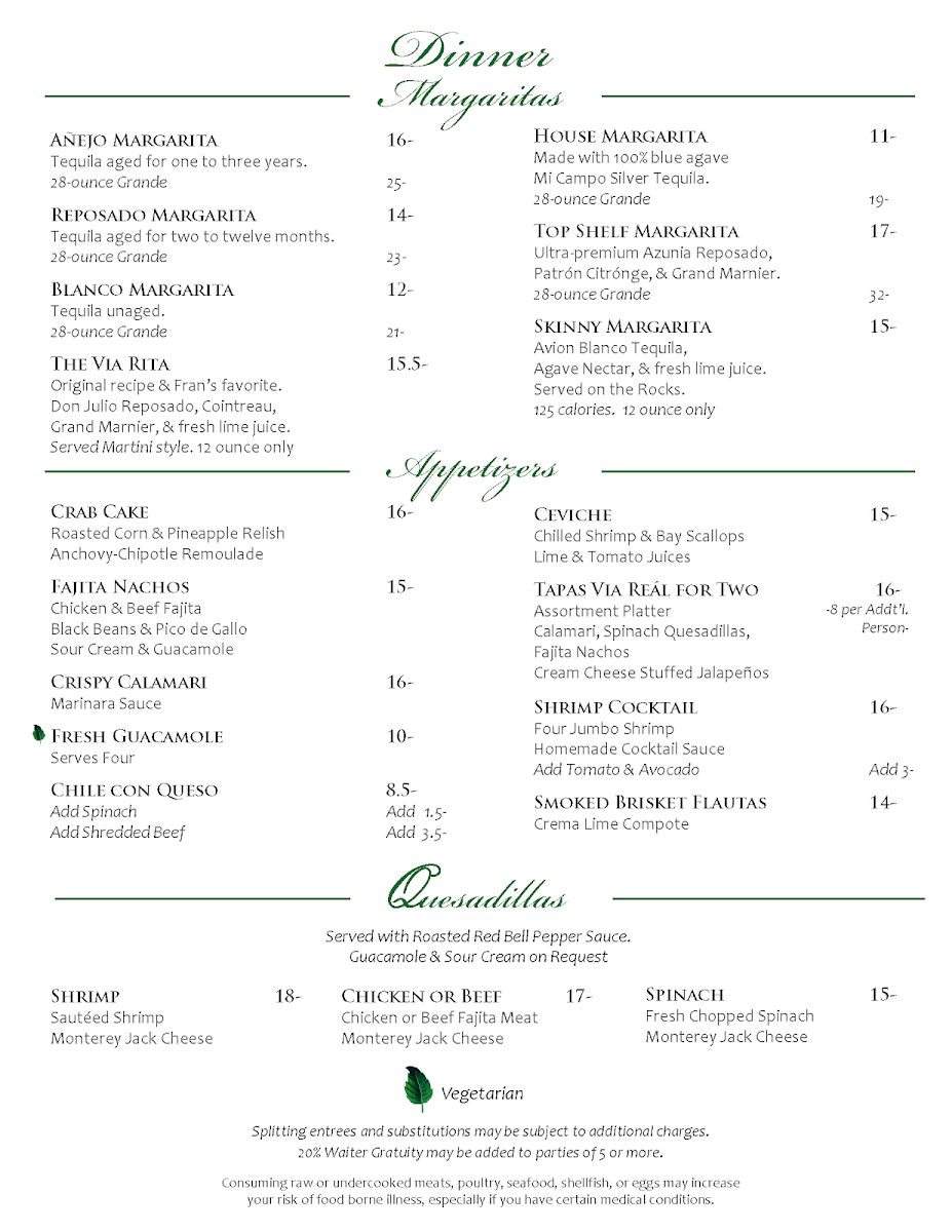 Menu Via Real Restaurant-6