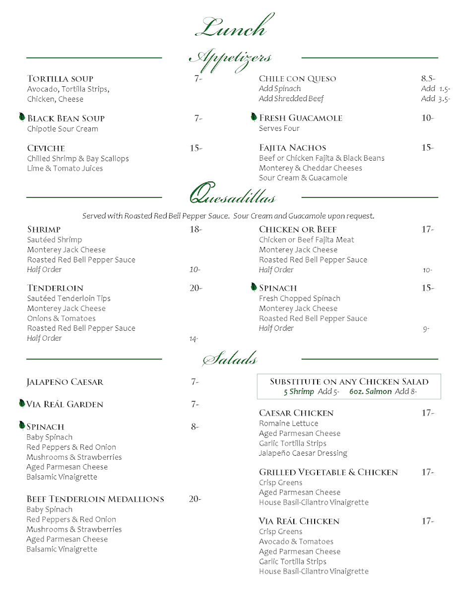 Menu Via Real Restaurant-8