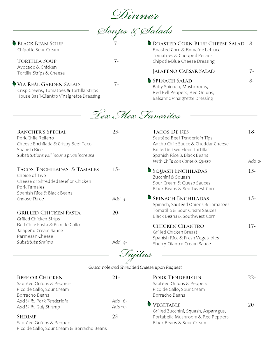 Menu Via Real Restaurant-9